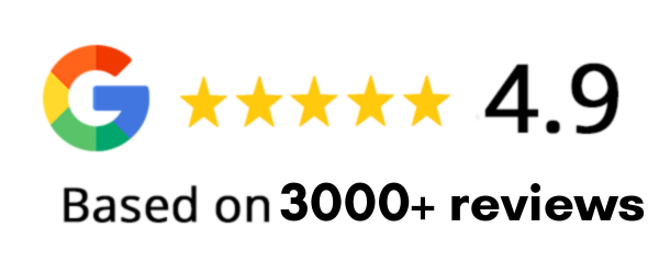 3000+ google reviews